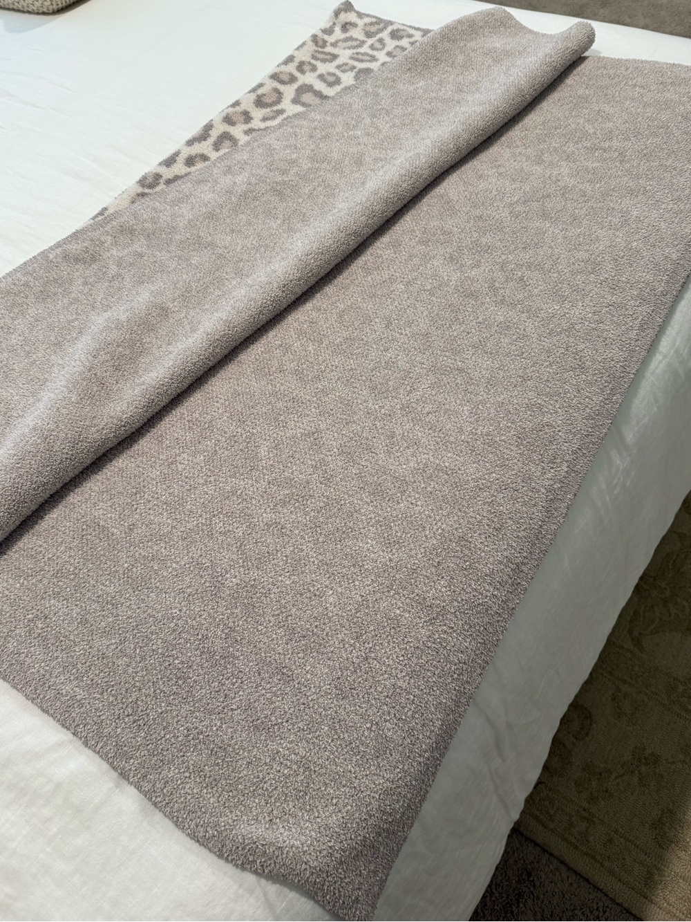 Barefoot Dreams Cozychic Safari Blanket in Cream Multi - Picture 3 of 6